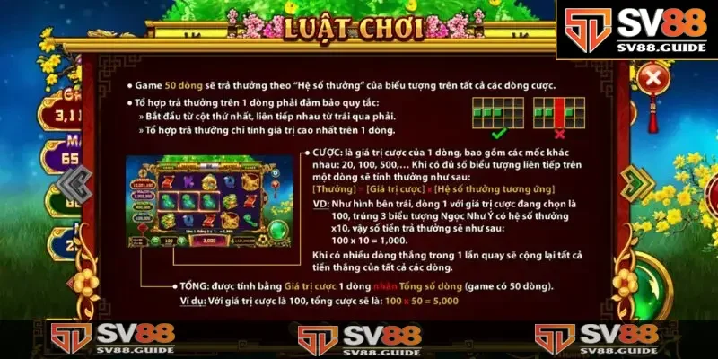 Luật tham gia game slots Cung Hỷ Phát Tài